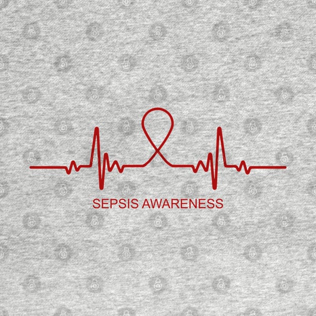 Sepsis Awareness Heartbeat - In This Family We Fight Together by BoongMie